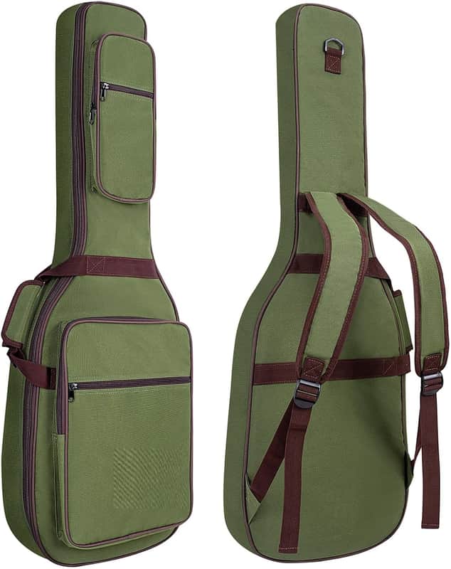 Electric Guitar Bag Electric Guitar Case Reinforced 0.45 In Thick Sponge Soft Padded Guitar Case with 4 Pockets Electric Guitar Gig Bag, Neck Cradle,Back Hanger Loop for 39 Electric Guitars image 1