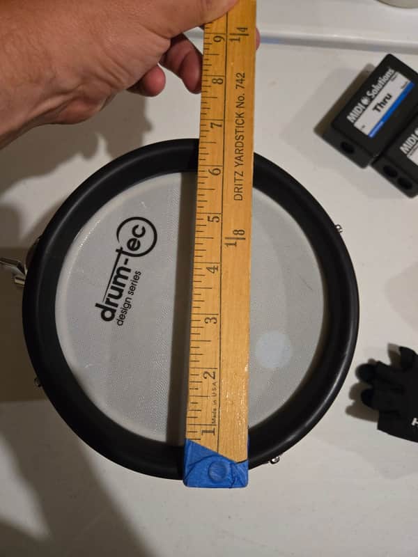 Drum-Tec MiniBan 6" E-drum mesh trigger pad, 8" deep - Drumtec eban image 1
