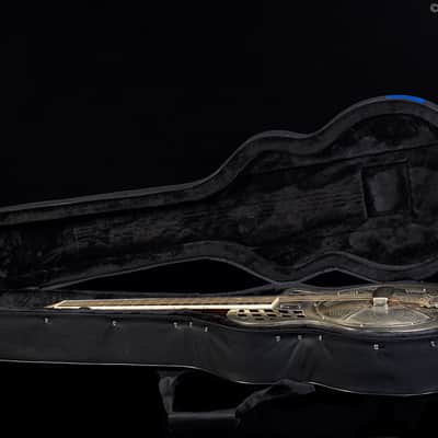 Republic Highway 61 style #7100R "14 Fret" Resonator Relic Nickel w/ Pickup (058) image 6