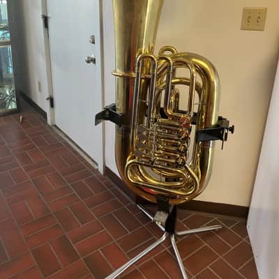 Very Clean Used Yamaha YBB-641 Concert BBb Tuba in Yellow Brass,Lacquered, good valves; with Case, Mouthpiece image 20