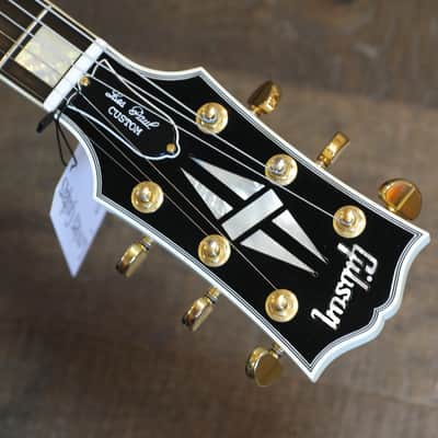 Minty! 2021 Gibson Custom Shop Les Paul Custom Electric Guitar Alpine White + COA OHSC image 11