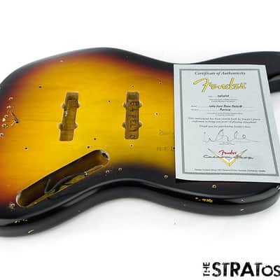 Fender USA Custom Shop '64 Relic Jazz Bass NECK + TUNERS 60s "C" Shape, Rosewood image 7