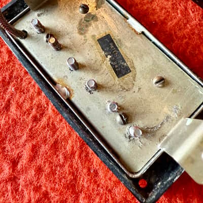 Gibson Patent sticker humbucker pickups c 1967 - Chrome original vintage USA PAF image 3