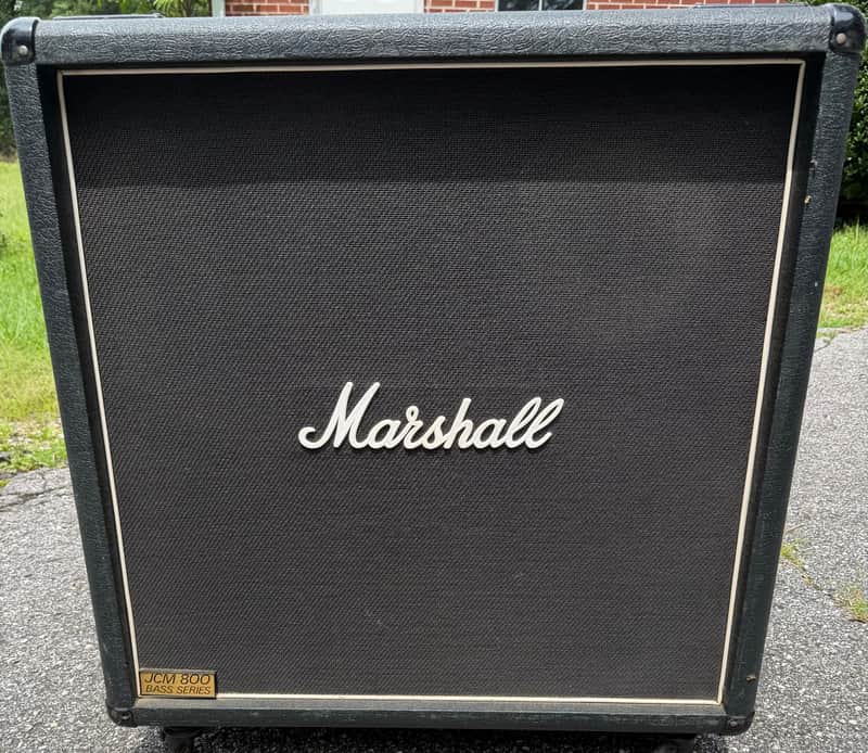 1980s Marshall JCM800 1552 500 Watt 2x15 Bass Cabinet 215 Cab Vintage Sidewinder image 1
