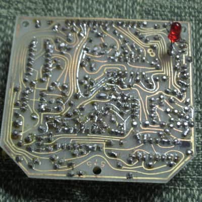for parts / for repair DOD circuit board with parts on it for 575-A Flanger (Analog Flanger) NO casing, NO bottom plate, NO controls, NO switch, NO knobs, NO jacks, NO wires, NO screws (early to mid 1980s) image 12