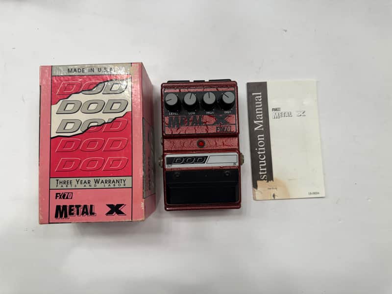 DOD Digitech FX70 Metal X Distortion Corrosion Vintage Guitar Effect Pedal + Box image 1