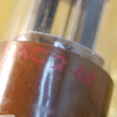 CBS perfect Matched Pair (2) JAN-CHY-5692 tNOS AT1000 TESTED Vacuum Tubes military brown base premium like 6SN7 dual triode 1956-1958 image 15