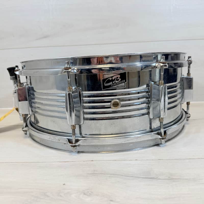 CB Percussion 14” Chrome Steel Snare Drum – Classic Student Workhorse w/ Remo Head! image 1