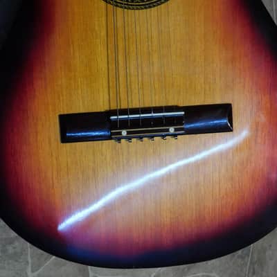 rare vintage Clarissa by Polverini Bros parlor Blues GUITAR chitarra Italy 1960s image 15