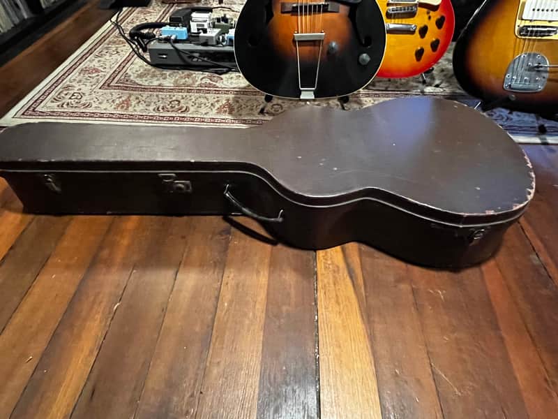 Antique 30's/40's Brown Accoustic Guitar Case Kalamazoo Gibson Unknown - Brown image 1