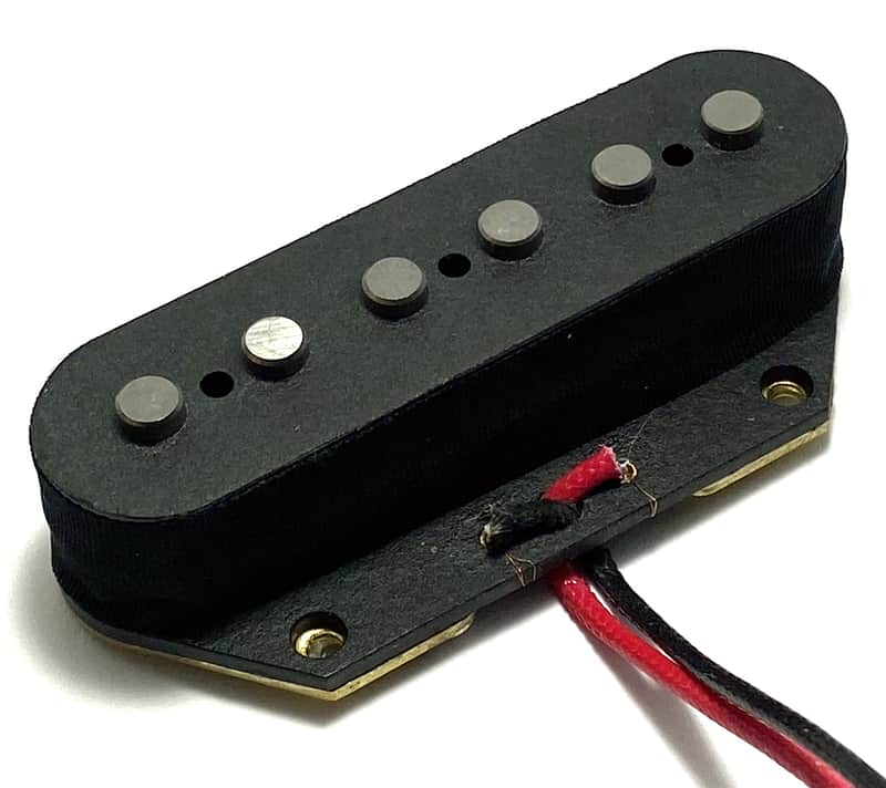 Dragonfire Tele Noiseless Bridge Pickup, AlNiCo V / A5 Telecaster Performance, 1 qty Black Bridge image 1