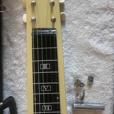Vintage Unbranded (Likely Guyatone) Lap Steel Guitar MIJ W/Case, pics, Tone bar image 6