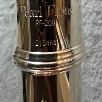 Pearl Belsona PF-200 Silver-Plated Concert Flute w/ Original Case & Cleaning Rod – Japan image 13