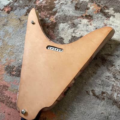 Destroyed Human Skin Custom Flying V Zemaitis image 6