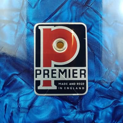 Premier 20,12,16" Blue Pearl Drum Set 3Ply Birch+Die-Cast-Rims Vintage 60s#54 UK image 21