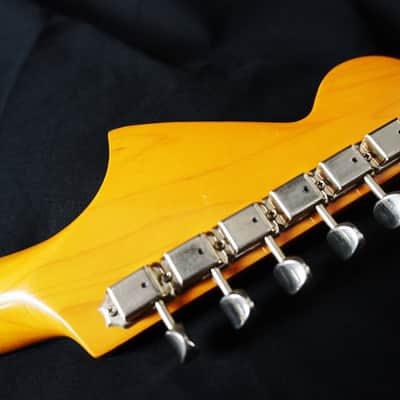 Fender Japan JG66-RC Jaguar 1994–1995 – Shoreline Gold, Matching Headstock, Rare Limited Run image 12