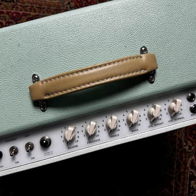 Fender 5F4 Tweed Super clone 30w with Spring Reverb by Emprize 2023 - Surf green and white tolex image 2