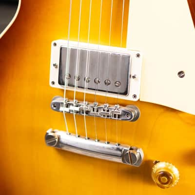 Gibson Custom Shop 1958 Les Paul Standard Reissue - VOS Iced Tea Burst with Brown/Pink Lifton Reissue 5-Latch Case - Used image 11