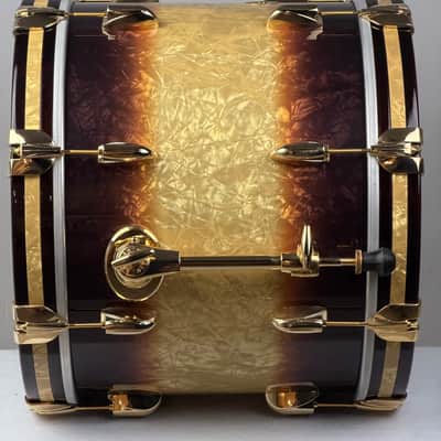 Gretsch 18/12/14/5.5x14" Gold Hdw. USA Custom Drum Set - Exclusive Espresso Burst image 8