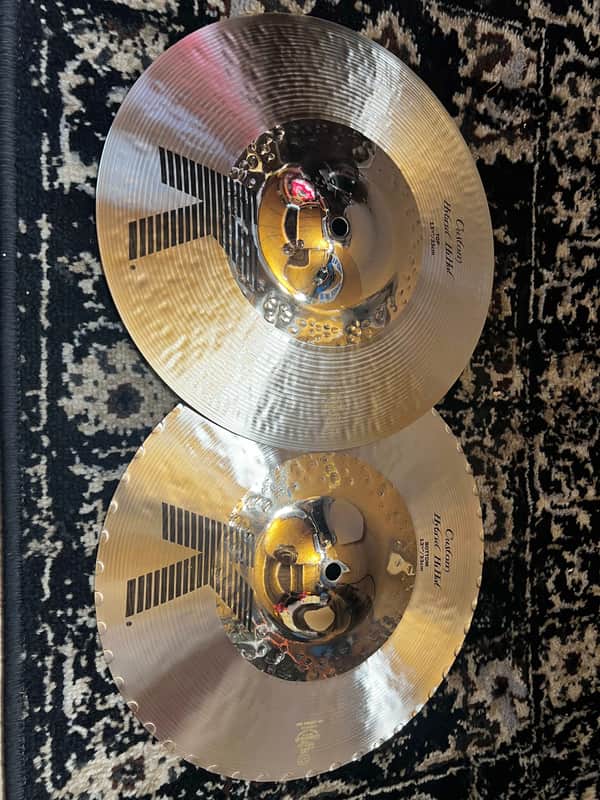 Mint Zildjian 13.25" K Custom Hybrid Hi-Hat Cymbals (Pair) - Traditional / Brilliant image 1