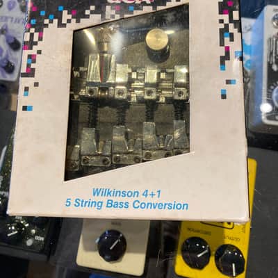 Wilkinson 4+1 5 String Bass Conversion 80’s - Chrome image 1