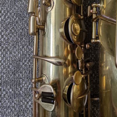 Buffet Crampon Cie Evette & Schaeffer 1927 - Vintage Lacquer Bari Sax Paris France Baritone Saxophone image 7