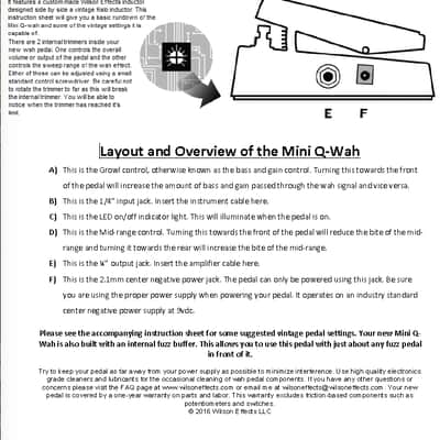 Wilson Effects Mini Q-Wah image 6