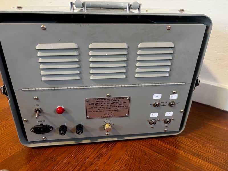 Bell & Howell Krinard AM-2416 Military Amplifier 6550 tubes - Gray image 1