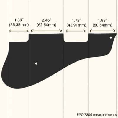 Black 1Ply .090 Pickguard for Epiphone Casino 61-70's P90 image 2