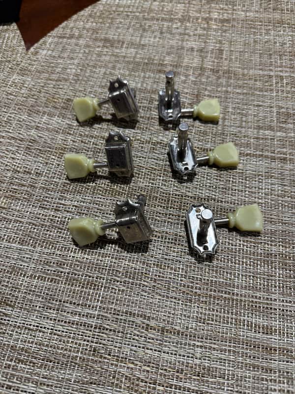 Gibson PMMH-060 Deluxe Vintage Style Tuner Set 2010s - White Button / Vintage Nickel image 1