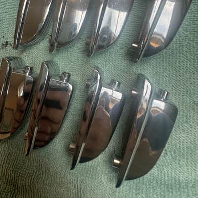 Ludwig Lot of 8 Vintage Large Classic Lugs for Floor Tom or Bass  Drum - #2 80s - Chrome image 4