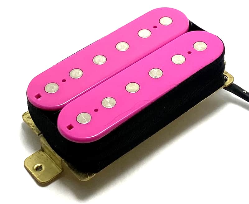 Dragonfire Screamer Humbucker Bridge Pickup, 1qty Passive Hot Wound High Output Ceramic Style ~ Pink image 1