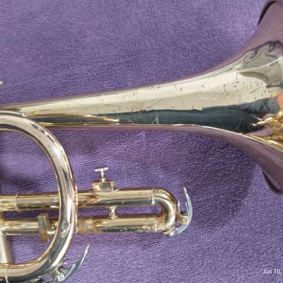 Holton C602RC cornet - laquered brass with rose brass leadpipe image 14