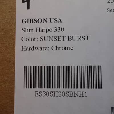 Gibson ES-330 Slim Harpo Sunset Burst image 10