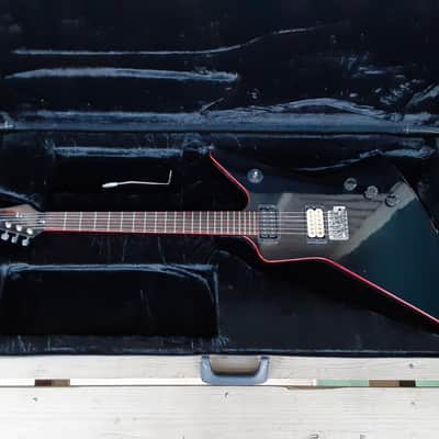 Vintage 1980's Hohner Professional EX Devil Explorer Electric Guitar w/ Original Case! image 2