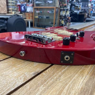 B.C. Rich Mockingbird Bass Platinum Series 1998 - Red image 6