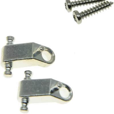 Set of 2 Guitar String Trees Guitar String Retainer Bar Guides for USA Strat/Tele Chrome image 2