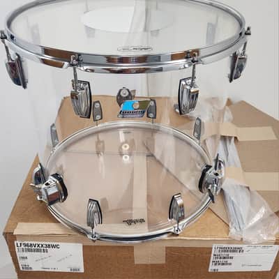Ludwig *Pre-Order* Vistalite Clear 16x18" Floor Tom Drum w/Legs Acrylic | Made in the USA | NEW | Special Order | Authorized Dealer image 2