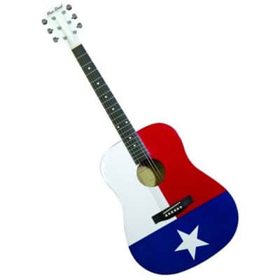 New Main Street MATXF 6-String Dreadnought Acoustic Guitar with Texas Flag Design image 2