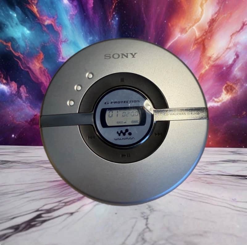 Sony Walkman D-EJ100 Blue Mega Bass G-Protection Portable CD Player SERVICED🔥🎶
