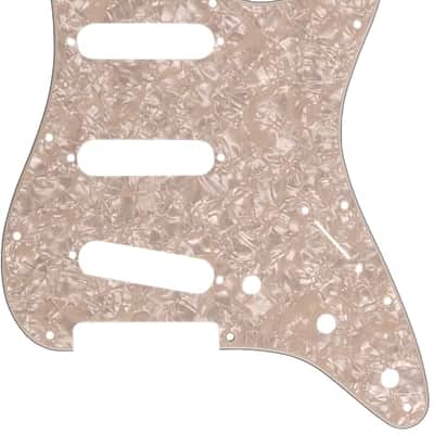 Fender Pickguard Stratocaster S/S/S 11-Hole Mount Aged White Pearl 4-Ply image 1