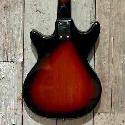 Groovy 1960's Victoria Electric Guitar Sunburst, Made In Japan, Tiesco with Hang Tags ! image 9