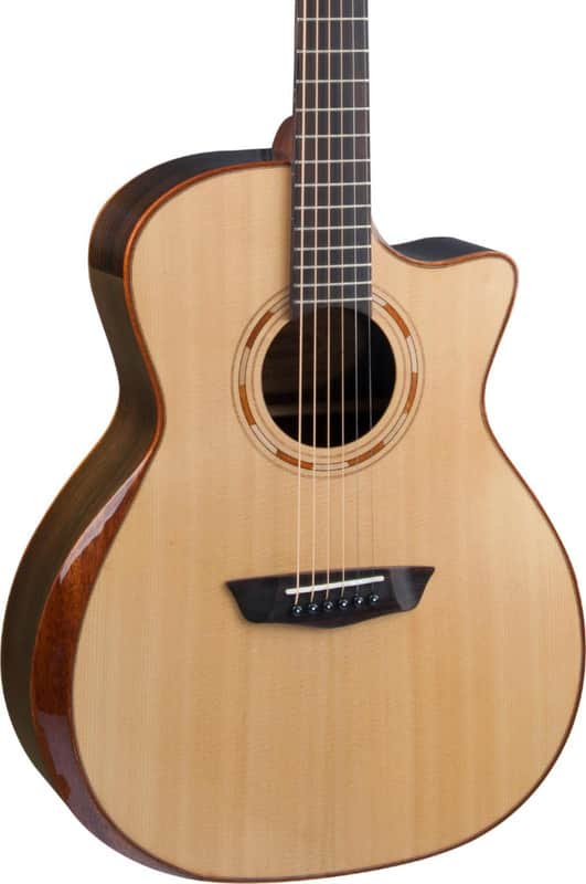 Washburn WCG10SENS Comfort Series 20 Grand Auditorium Cutaway with Fishman Electronics Natural Satin image 2