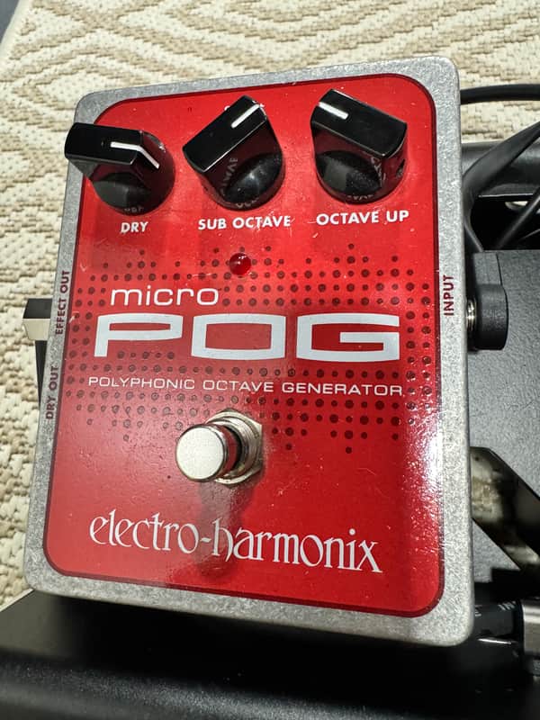 Electro-Harmonix Micro POG Polyphonic Octave Generator 2007 - Present - Red / Gray image 1