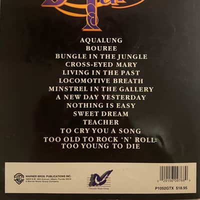 Jethro Tull - Greatest Hits - Guitar Tab / Tablature Book image 2