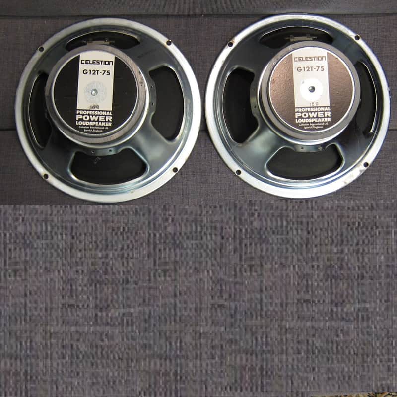 2 Pieces of Celestion T3760 G12T-75 12" 16 Ohm 1990 Black Label image 1