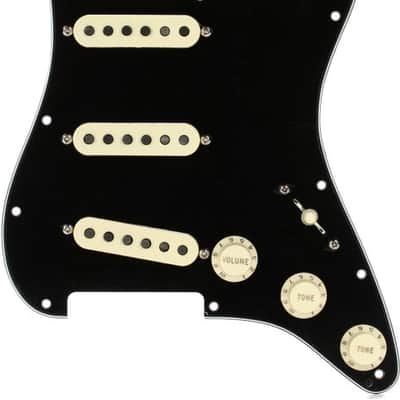 Fender Tex-Mex SSS Pre-wired Stratocaster Pickguard - Black 3-ply image 2
