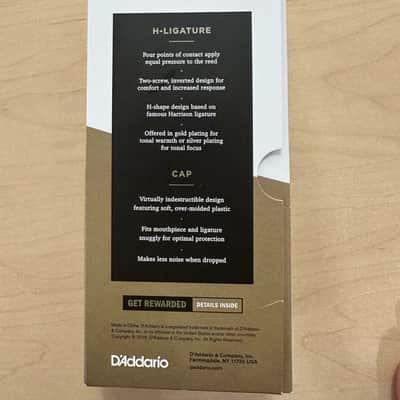D'Addario HLC1S H Ligature and Cap for Bb Clarinet -Silver image 3