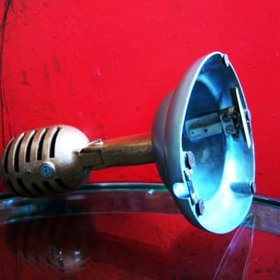 Vintage RARE 1950's Ampro 18502 / E.V 950 crystal microphone w Shure S-36 stand image 15