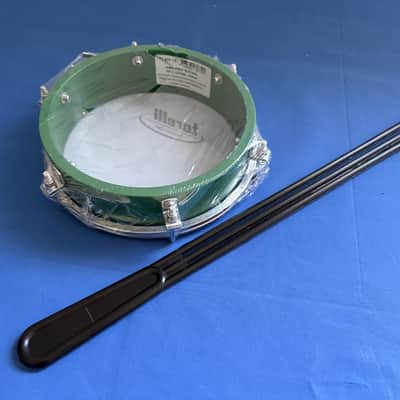 6" Torelli Brazilian Professional Tamborim Green Color Body Nylon Head Tambourine With Triple Plastic Stick Percussion image 2